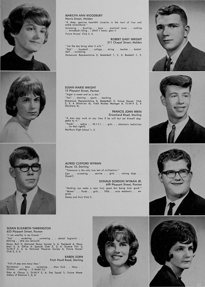 WRHS1965 yearbook page 67